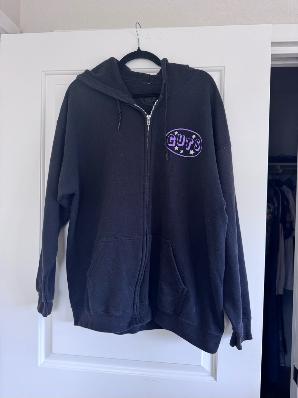 Olivia Rodrigo 'GUTS' Graphic Zip Up Hoodie